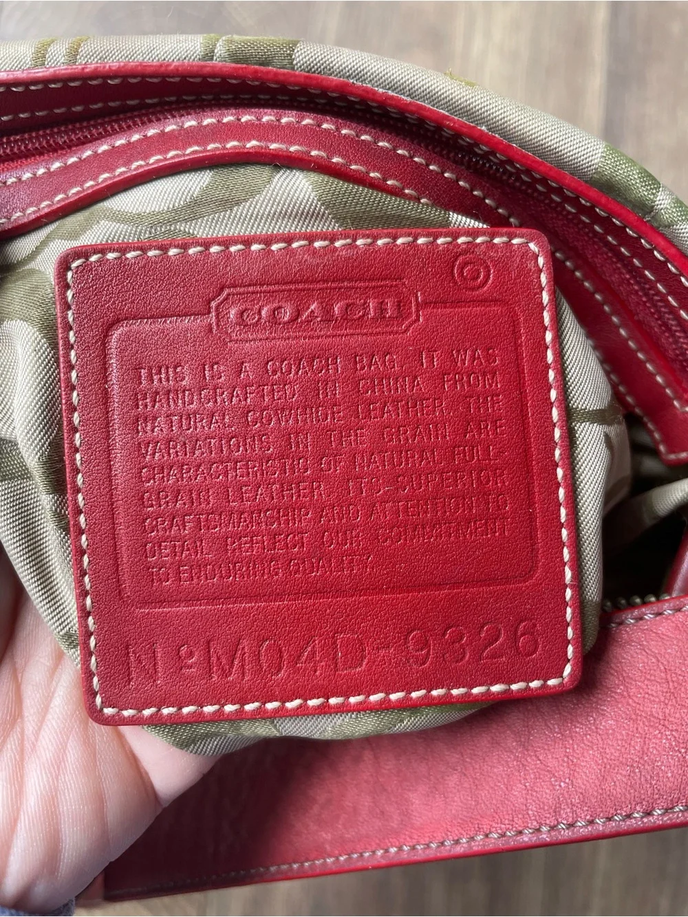 Coach Vintage Legacy Hobo Bag Red Leather 9326 Retro Slim Crossbody Buckle Strap